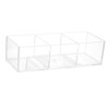 Transparent Acrylic Make-up Organizer Box, 3 Compartments, Ideal for the