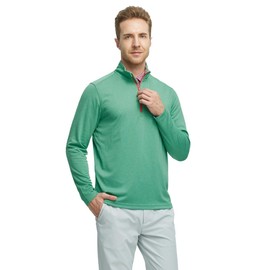 M MAELREG Mens Pullover Quarter Zip Golf Sport Casual Long Sleeve Mens Golf Half Zip Pullover 1/4 Sweatshirts