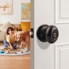 Gobrico 2 Pack Oval Oil Rubbed Bronze Door Knobs, Privacy