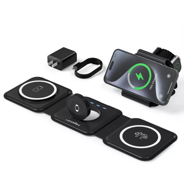 UCOMX 3 in 1 Wireless Charging Station for Apple Devices