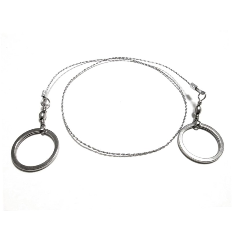 Gatuida Pocket Outdoor Survival Emergency Wire Saw Durable Stainless Steel