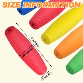 Loghohu 10 Pcs Crochet Hooks Grips,Ergonomic Crochet Hook Grips Soft EVA Removable Crochet Hook Holder for Arthritis Crafting Enthusiasts-Fits 2 mm-10mm Hooks (5 Colors)