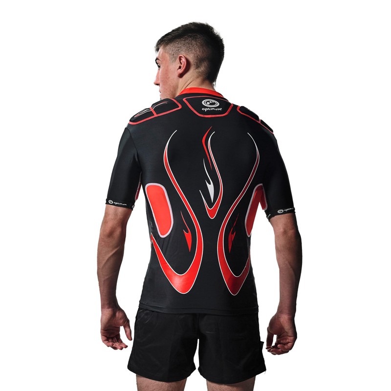 Optimum Boy's Inferno Shoulder Pad Protective, black