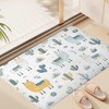 4 Pcs Cute Llama Bathroom Decor, Funny Alpaca Cactus Cartoon