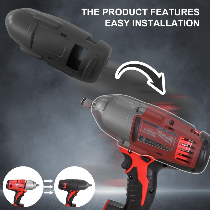 1-Pack Protective Boot for Milwaukee M18 18V 1/2" High Torque