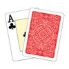 Modiano 300546 Texas Poker Jumbo PVC Red Cards