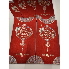 Unbranded Chinese Double Happiness Red Envelope for Wedding  pack of 6 red envelopes
