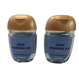 Bath and Body Care - Travel Size Sanitizer - 2 piece Bundle Set Hand Gel - 1 Fl Oz each Scent (Crisp Morning Air)