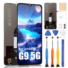 ARSSLY LCD Display for Umidigi G9 5G Display for Umidigi G9 5G LCD Display Touch Screen Digitizer Assembly Repair Kit (Black, Without Frame)