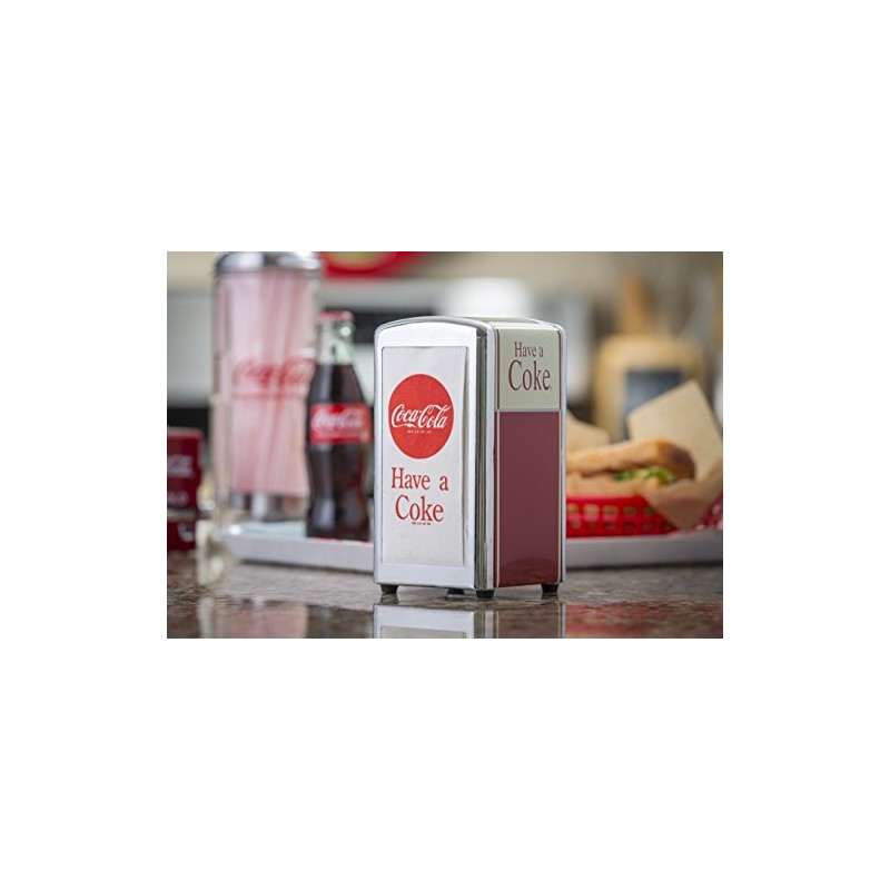 Tablecraft CC380 Coca-Cola Logo Printed Napkins (100 Pack), Red Paper