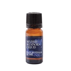 Mystic Moments | Myrrh Resinoid Liquid | Commiphora myrrha | Solvent Extracted in Benzyl Benzoate | Warm Spicy Balsamic Aroma | Aromatherapy & Perfumery | External Use Only | 10ml