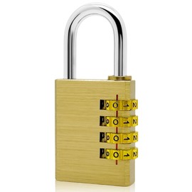 weiclianhp Padlock with Combination Code, Combination Lock Made of Brass, Lock with Combination Code, Cellar Lock, Locker Lock, Hanging Lock, Security Level 4