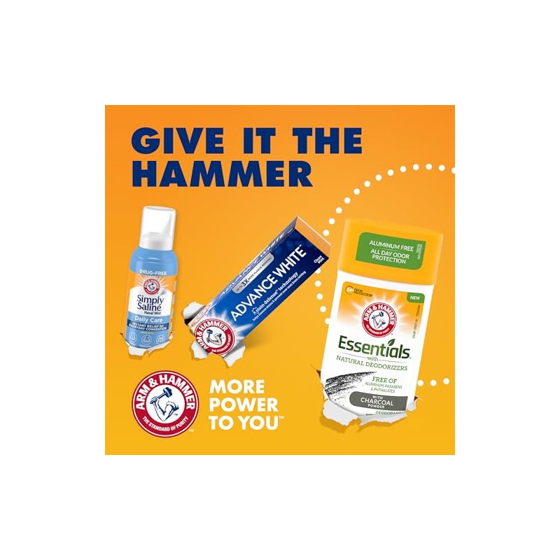 Arm & Hammer Essentials Deodorant with Magnesium, Vanilla Sandalwood, Aluminum