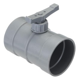 PATIKIL 3" HVAC Duct Manual Volume Damper, PP Adjustment Flame Retardant Airflow Backdraft Damper Control for HVAC Air Balancing System, Dark Grey