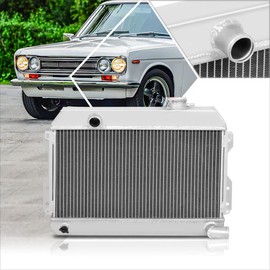 3-Row Full Aluminum Racing Radiator Compatible with 68-73 Datsun 510 SRL311/SR/521 L4