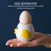 1 Yellow Chick Ceramic Egg Separator, Kitchen Baking Tool, Egg