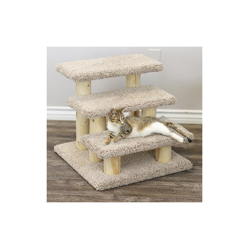 New Cat Condos 120223 Pet Stairs, Neutral, Large