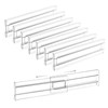 8 Pack Drawer Dividers,Adjustable Clear Plastic Drawer Separators for Kitchen,