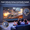 YABER 120 Inch Outdoor Projector Screen, 16:9 Washable and Foldable