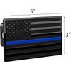 eVerHITCH US American Flag Chrome Emblem Trailer Metal Hitch Cover