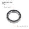 sourcing map 6805-2RS Deep Groove Ball Bearings 25mm x 37mm
