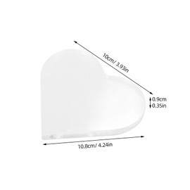 Cabilock Clear Blank Acrylic Hearts, Acrylic Heart Plaque Ornament, Acrylic Heart Shaped Desk Decor for Reception Table Decoration Party Centerpiece