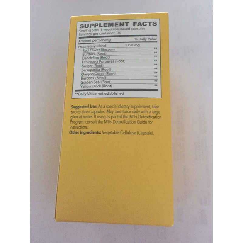 M'lis Detox Body Purifier 90 Capsules