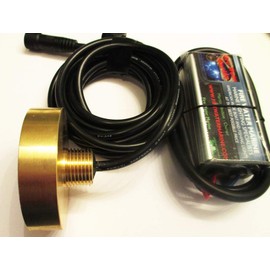 Fire Water Marine 100W 8000 Lumen Blue Garboard LED Boat Drain Plug Fishing Light 3/4 1/2 NPT