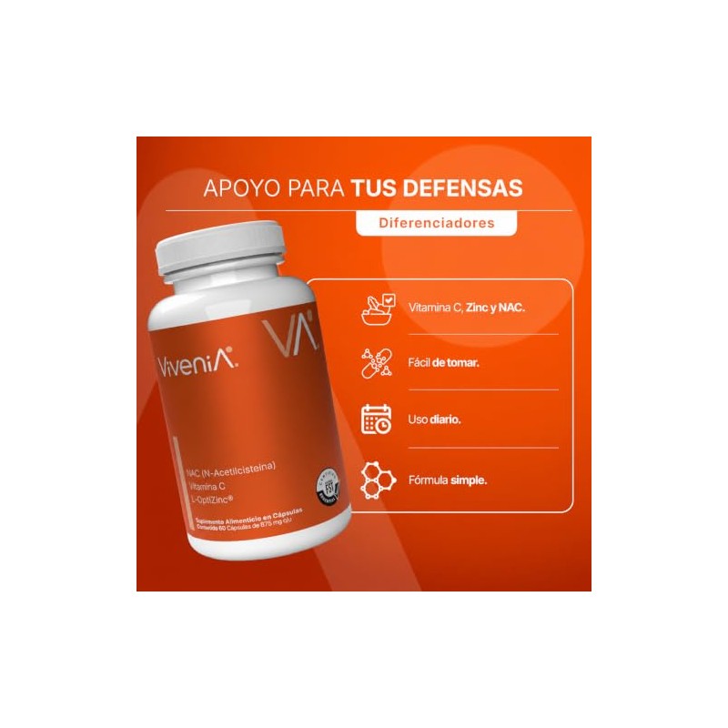 NAC, Vitamina C y L-OptiZinc
