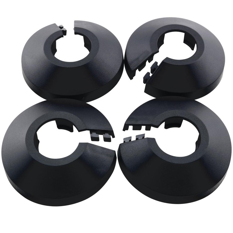 ZCZQC 4PCS Snap on Pipe Caps Decorative 17mm PP Plastic