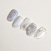 Snow&Star Handmade Nail Tips - Almond Midi / 눈&별 수제네일팁