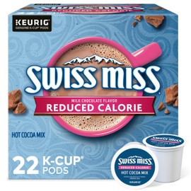 Swiss Miss Hot Cocoa Single-Serve K-Cup, Reduced Calorie, Box of 22