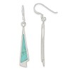 Turquoise Dangling Drop Earrings in Sterling Silver