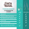 GuruNanda Rascador de Lengua de Acero Inoxidable