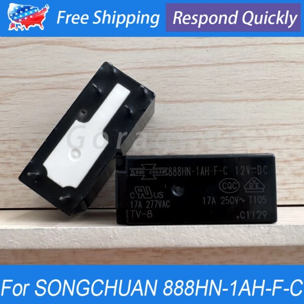 Unbranded 2PCS NEW Power Relay For SONGCHUAN 888HN-1AH-F-C 12VDC 6