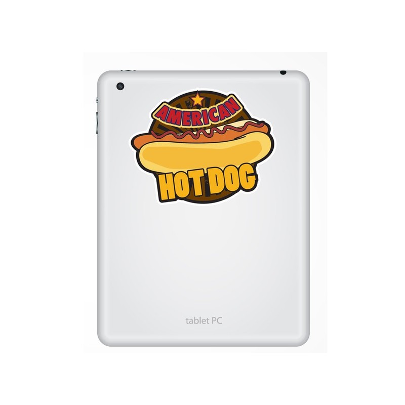 2 x 10cm/100mm American Hotdogs Vinyl Sticker Food Takeaway #7157
