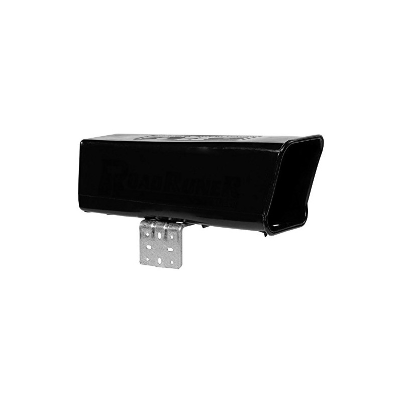 Plastic Newspaper Delivery Tube Box Receptacle & Mounting Bracket, Black