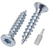 SKIR'CO (300 pcs) Zinc Plated Steel Wood Screws 3.5 x