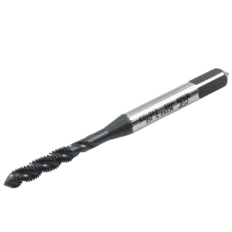 Cionyce 2 Pcs M3 x 0.5 Spiral Flute Thread Tap,Metric