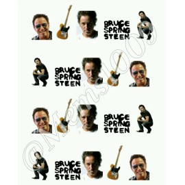 "Handmade" Bruce Springsteen Nail Decals! Includes 20 Decals per Sheet (water Decals)