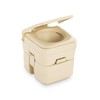 Dometic 301096602 5.0 Gallon Portable Toilet, Parchment