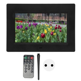 Digital Photo Frame 7 Inch HD IPS Screen Support USB Storage Card Music Video Playback Electronic Album 100‑240V EU Plug
