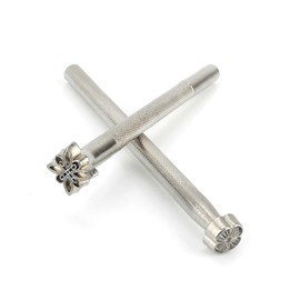 Natudeco 20pcs Metal Leather Stamp Tool Leather Working Tools Leather Craft Tool Set Leatherworking Supplies eather Working Saddle Making Engraving Tools for Leather DIY Craft