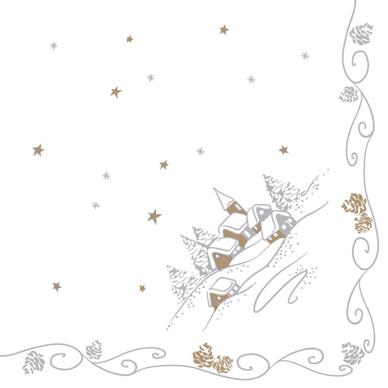 Sovie HORECA Panorama Winter Napkin Linclass® Airlaid Christmas Advent Season