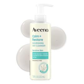 Aveeno Calm and Restore - Limpiador nutritivo de avena, 8 onzas líquidas                                                                              