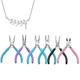 Armastuse 6 pcs Jewelry Making Pliers Tools with Needle Nose Pliers/Chain Nose Pliers, Round Nose Pliers and Wire Cutter for Jewelry Repair, Wire Wrapping, Crafts and Jewelry Making Suppli