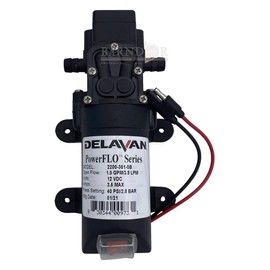 Delavan Powerflo 2200-301-SB 2200 Series 1.2GPM Demand Pump w/Switch - 40PSI, Santoprene Diaphragm Self-Priming Pump | Farming Equipment