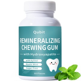 Remineralizing Chewing Gum with Nano-Hydroxyapatite – Sugar-Free Mastic Mint – Enamel Protection, Fresh Breath & Oral Health, Long-Lasting Flavor – 60 Pieces