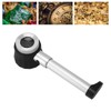 Handheld 10X Magnifier Loupe 3 LEDs Optical Glass with Measure