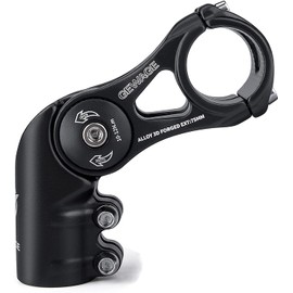 Handlebar Stem -130 Degree Stem MTB 75 mm 95 mm 130 mm Handlebar Stem Riser for 31.8 (1-1/4 Inch) Handlebars Suitable for Most Mountain Bikes, Road Bikes, BMX (XT-A825D-75)